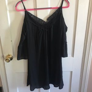 Black dress with lace details